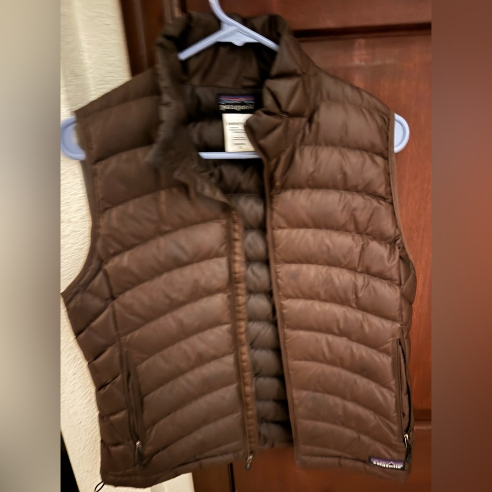 Patagonia Brown Down Puffer Vest
